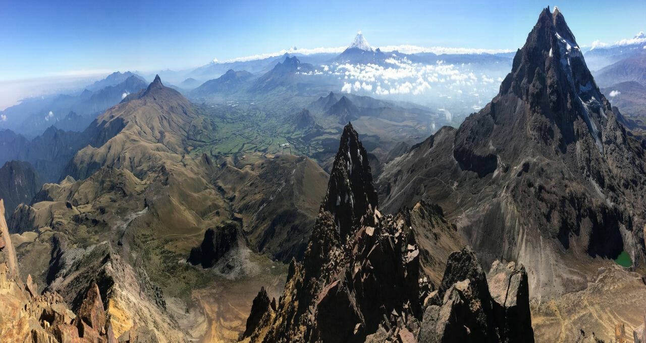 View Cayambe summit, Ecuado