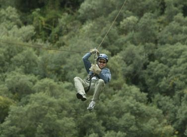 Zip wire canopy Ecuador
