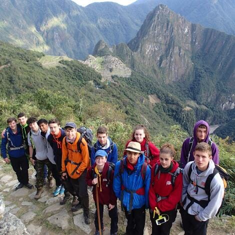 School group tour, Peru