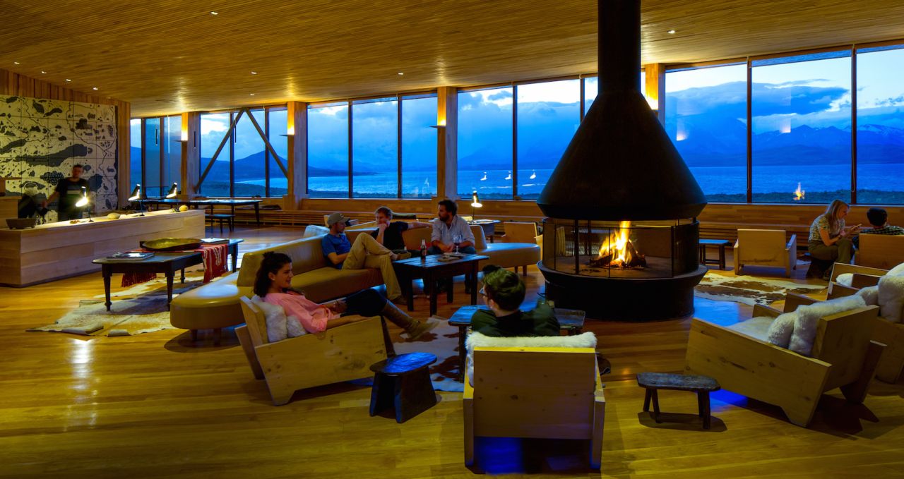 Hotel Tierra Patagonia Lounge Paine Chile