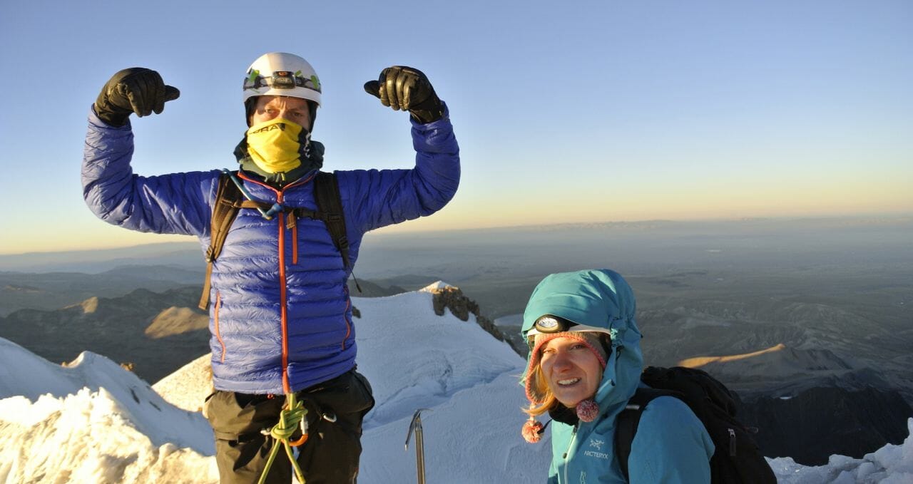 huayna-potosi climbers summit-bolivia