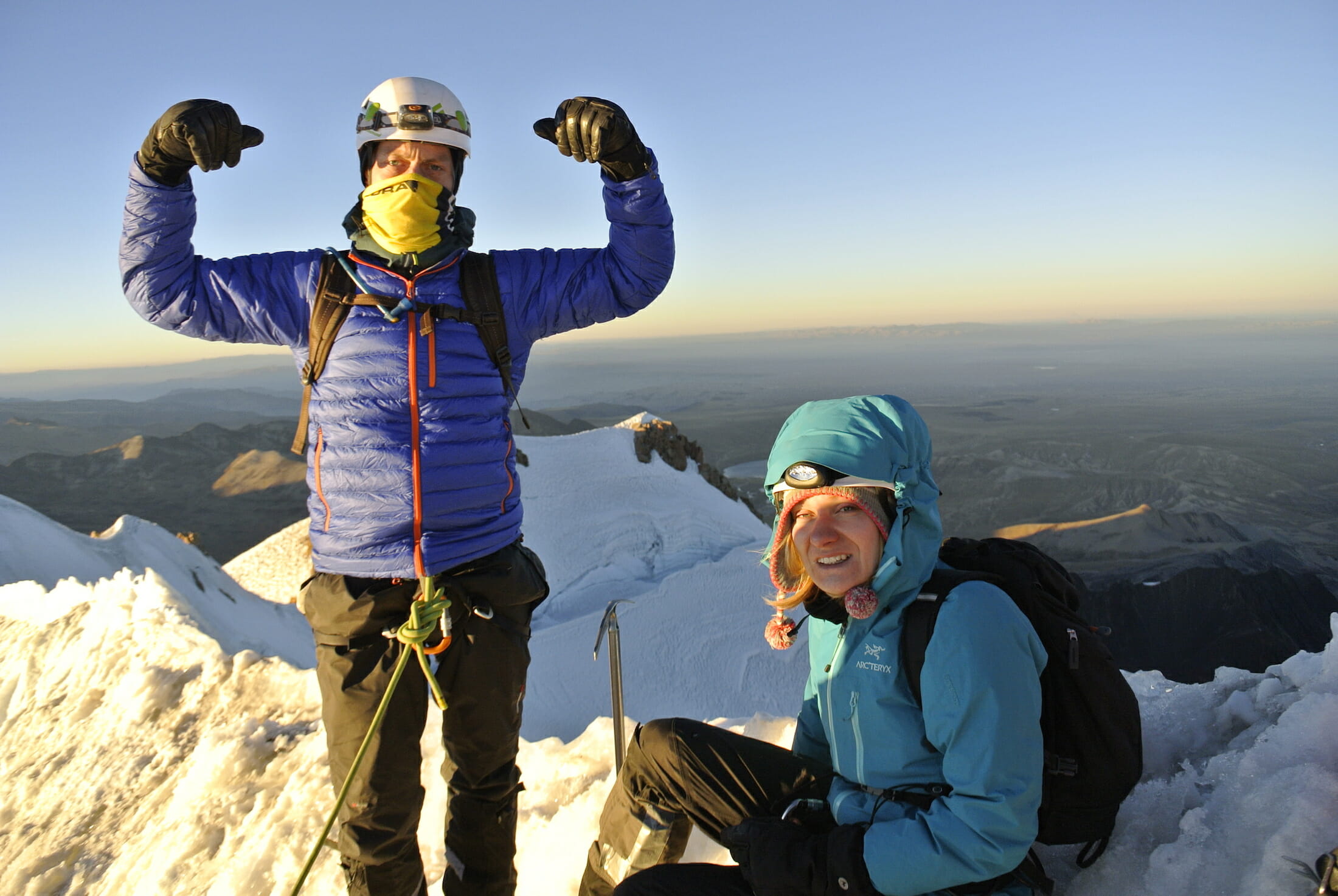 huayna-potosi climbers summit-bolivia