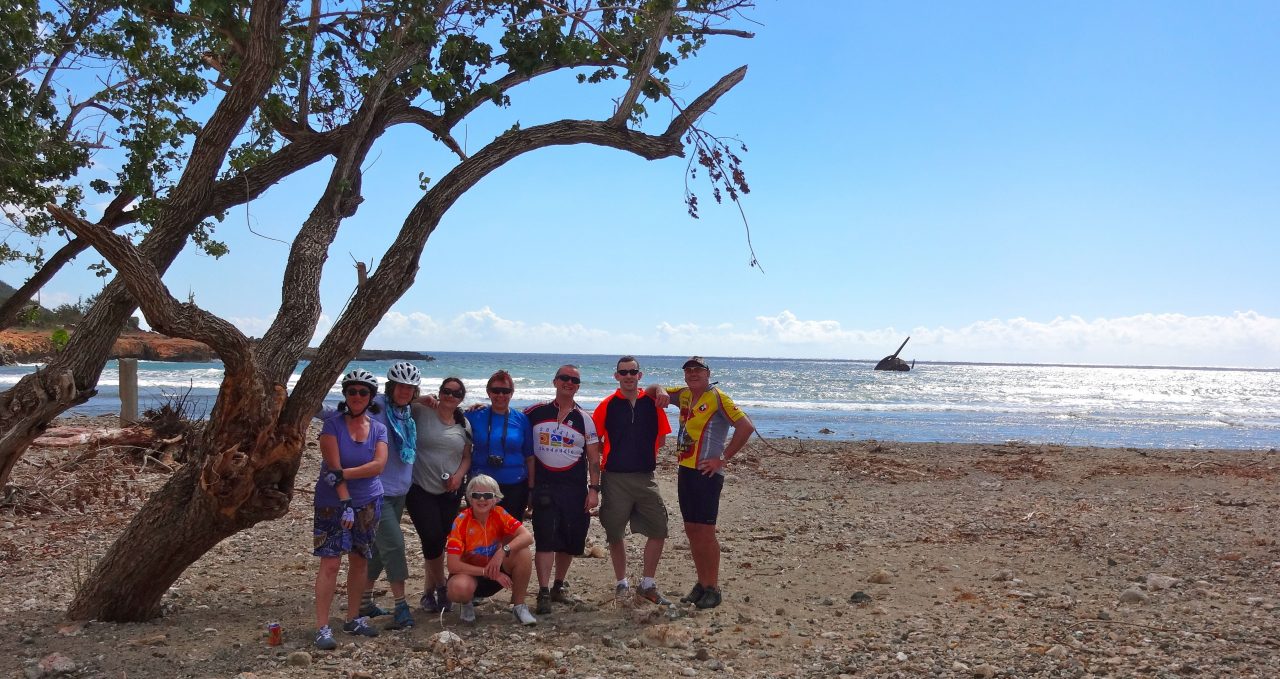 Beach cycle group Cuba