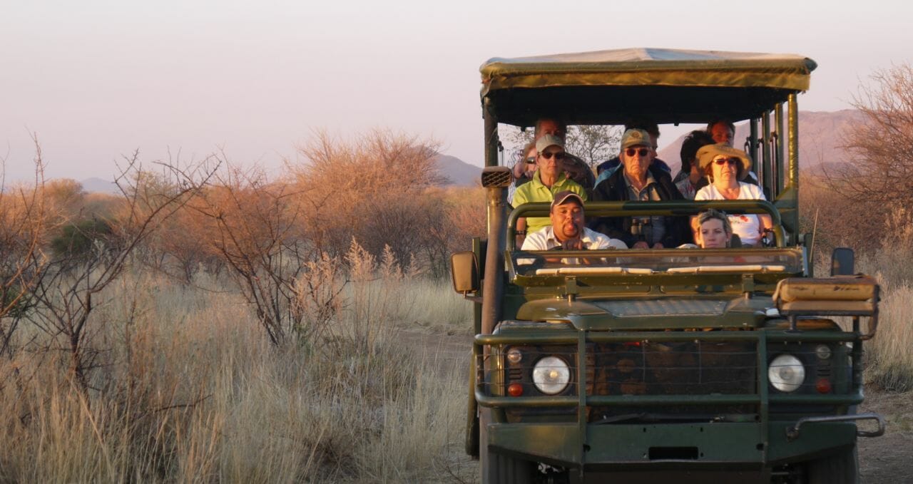 safari truck Erindi Namibia