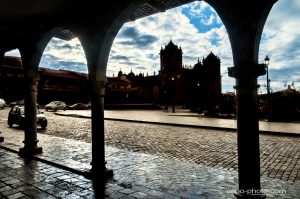 arches plaza de armas cusco