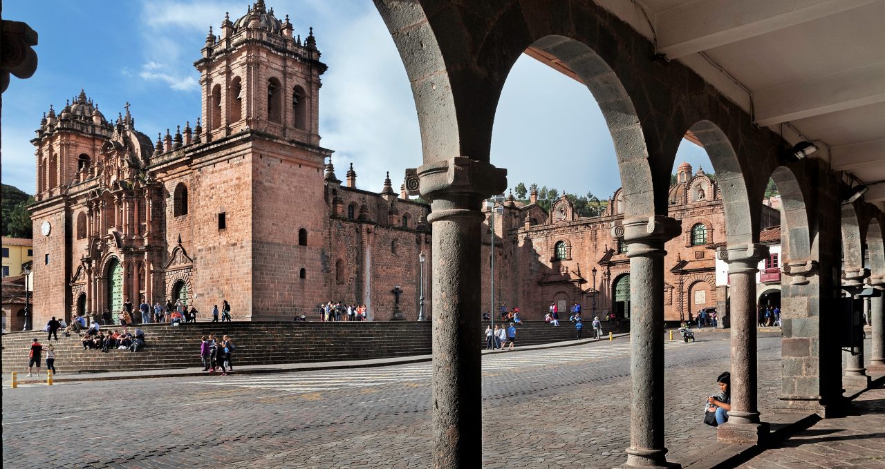 cuzco arches and cathedral peru