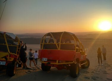 Dune sunset buggy Huacachina Peru