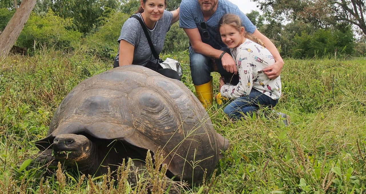 Giant-tortoise-family-Galapagos