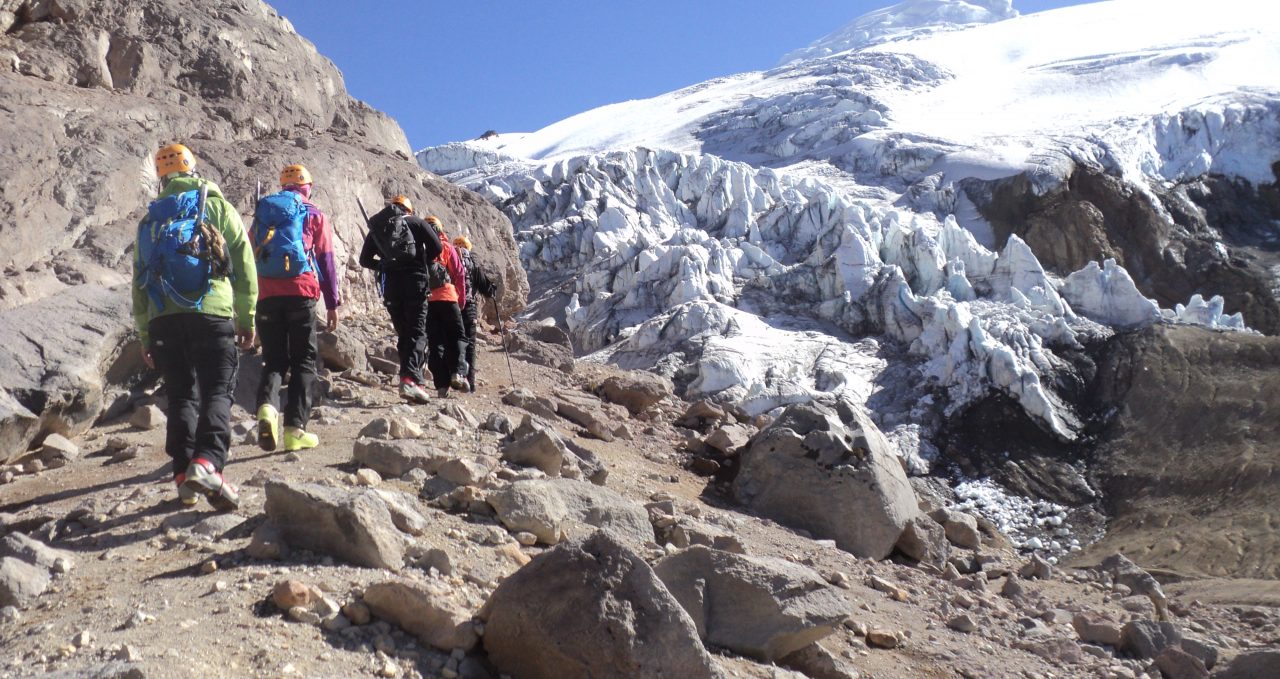 Glacier on Cayambe, Ecuador