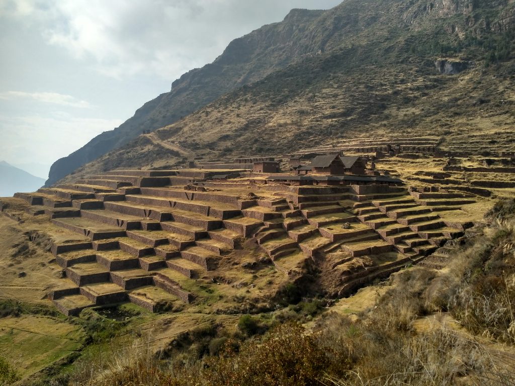 Huchuy overview of ruins, Huchuy Q'osqo, Peru