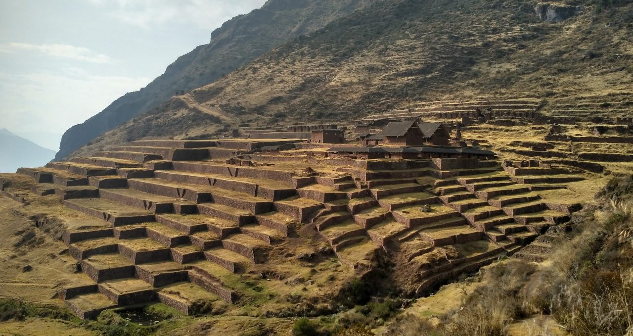 Huchuy overview of ruins, Huchuy Q'osqo, Peru