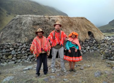 Tom family and traditional home, Cancha Cancha, Lares, Peru