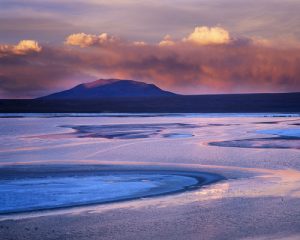 Laguna Colarada evening Uyuni Bolivia