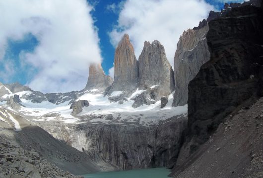 The base of the towers of Paine, Patagonia Chile