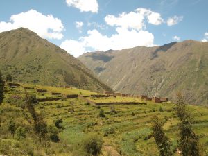 Inca site Pumamarca Sacred valley Peru
