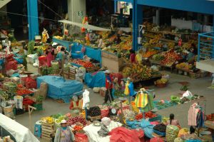 market Urubamba Sacred valley Peru