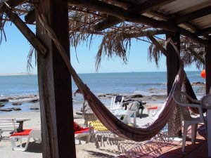 Hammock and beach, Uruguay