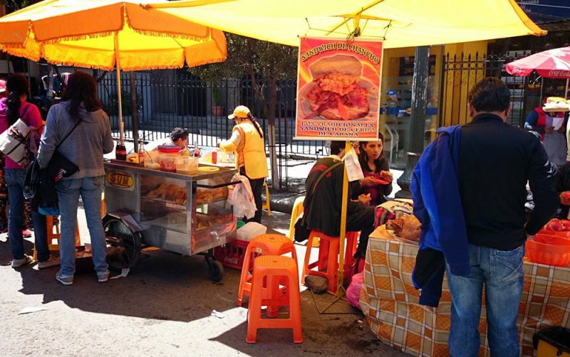 Street food La Paz Bolivia