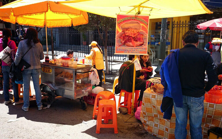 Street food La Paz Bolivia
