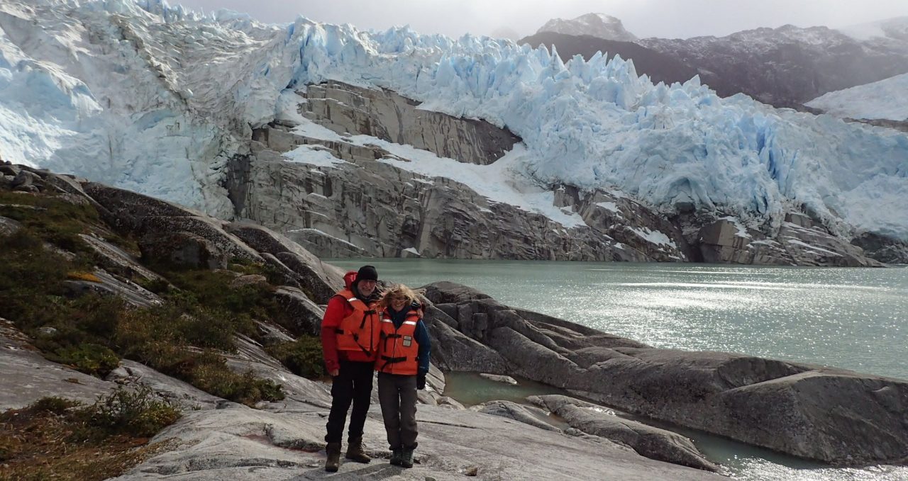 At Leones Glacier, Aysen, Patagonia, Chile