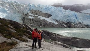 At Leones Glacier, Aysen, Patagonia, Chile