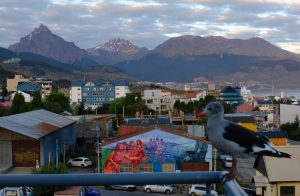 Ushuaia city view and mountains, Argentina