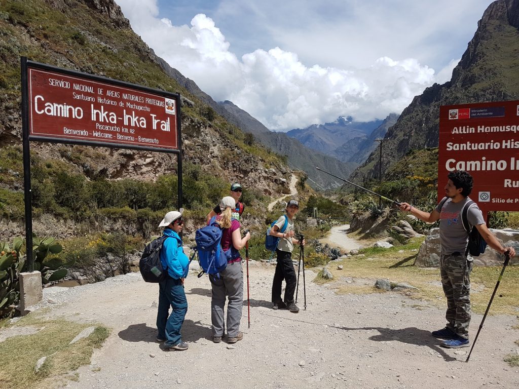 Trail head, Inca Trail, Peru