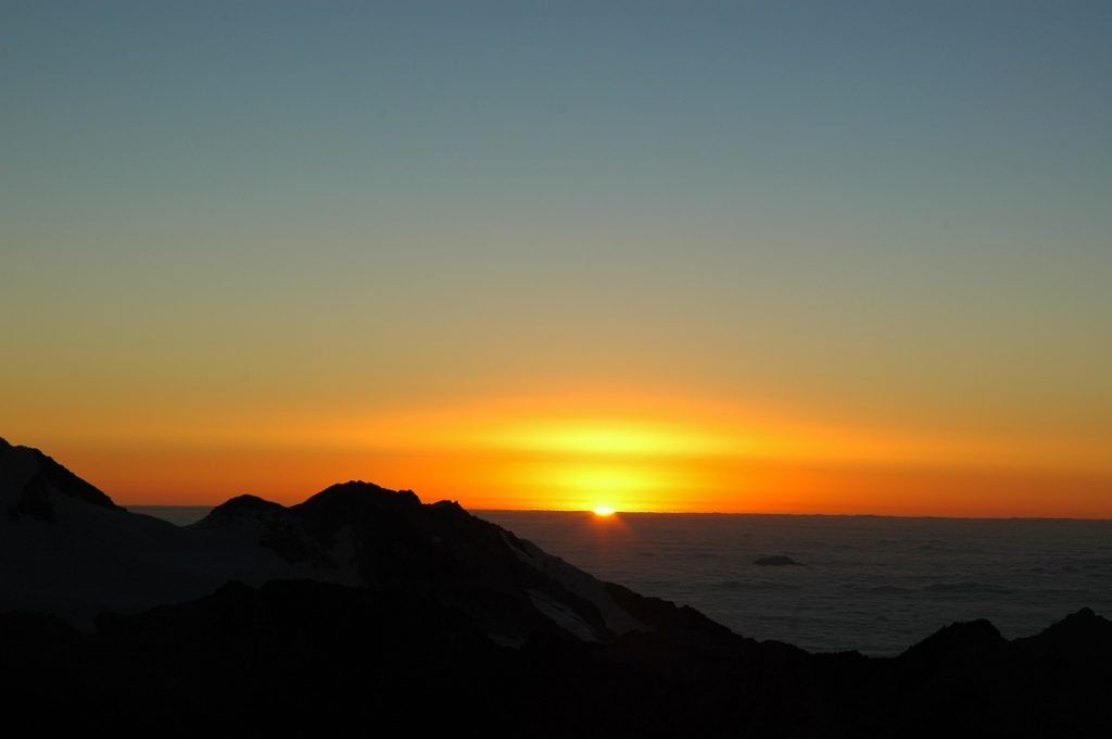 Sunrise from Huayna Potosi
