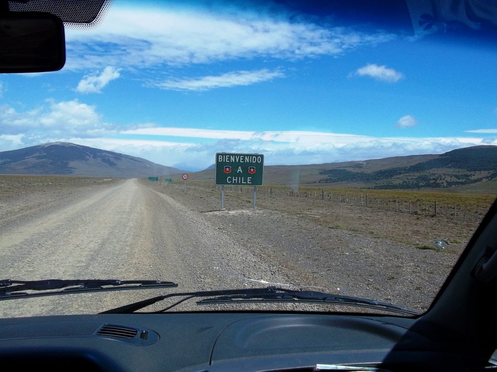 Driving into Chile