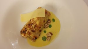 Canelloni stuffed with prawns and leek, Casa Coupage, Buenos Aires, Argentina