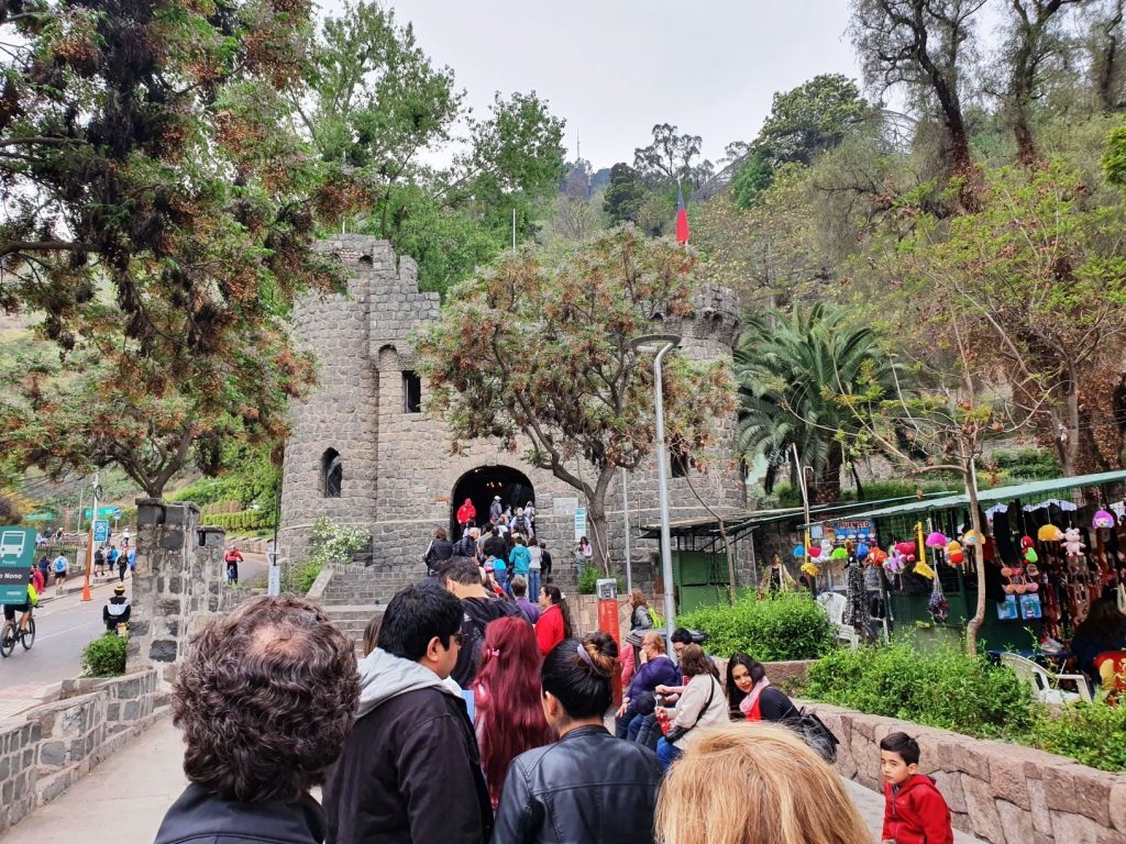 Station de funiculaire, Pio Nono, Santiago, Chili