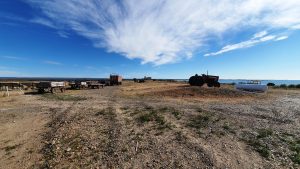 Looking out from the old town, Bahia Bustamante, Patagonia, Argentina