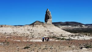 Rock formations on the Steppe, Bahia Bustamante, Patagonia, Argentina