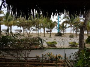 Hammocks on the beach Puerto Lopez, Ecuador