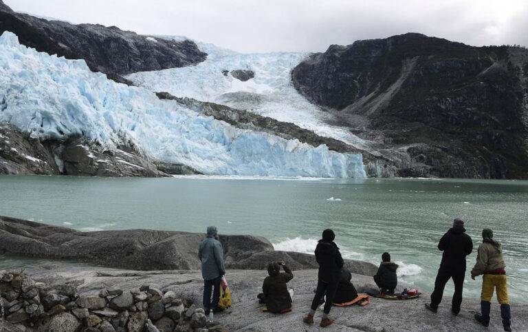 Los Leones glacier Tierra Luna Aysen Chile