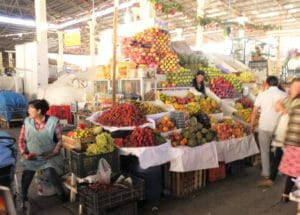 Fruit market, Peru