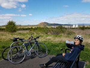 Lewis, 26 K bike ride, Rainforest Concern