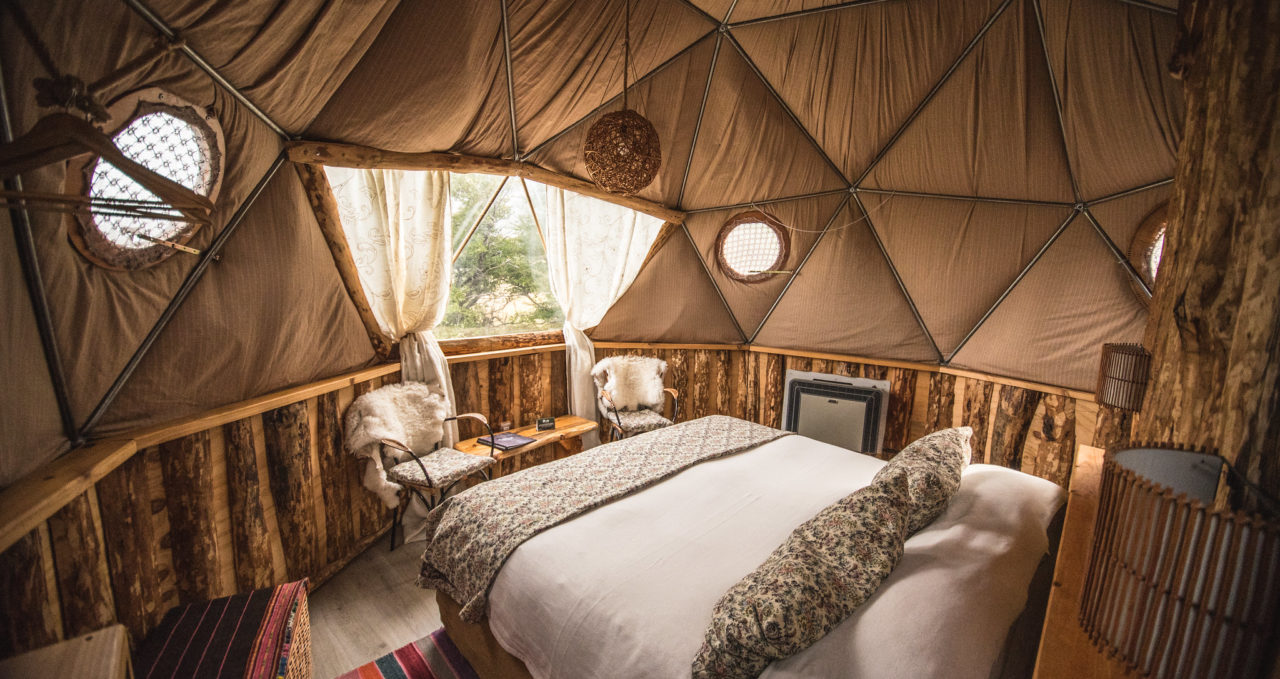 Superior dome, Eco Camp, Torres del Paine, Patagonia, Chile