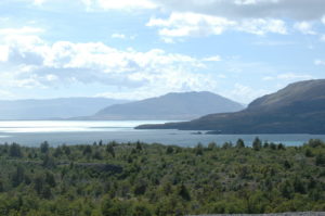 lake and hills