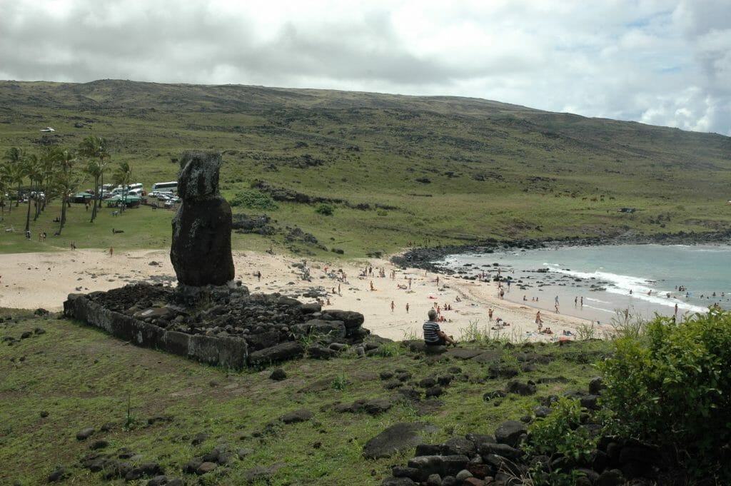 Busy Beach Easter Island