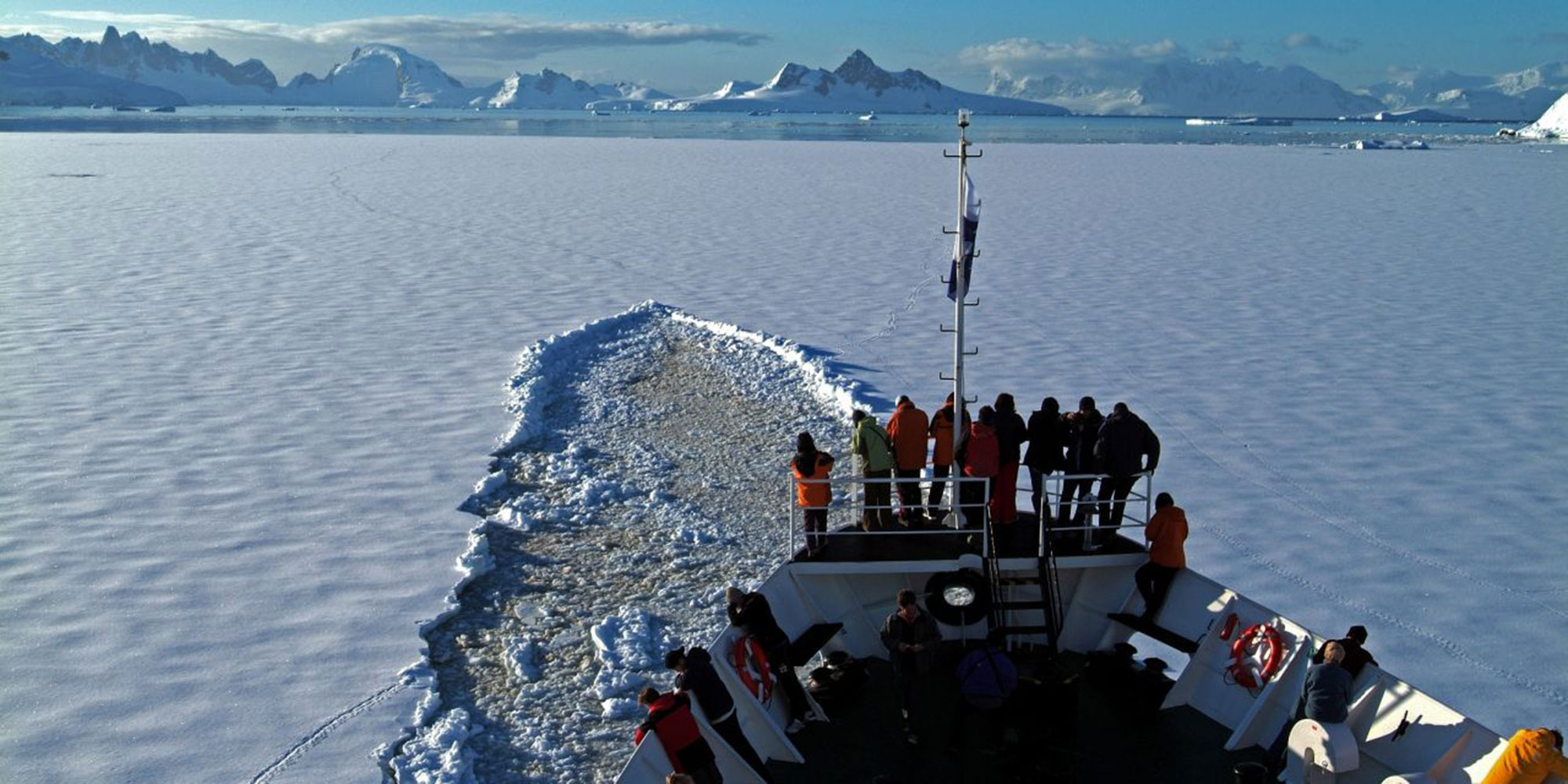 Sailing on polar vessel Ushuaia Antarpply Antarctica