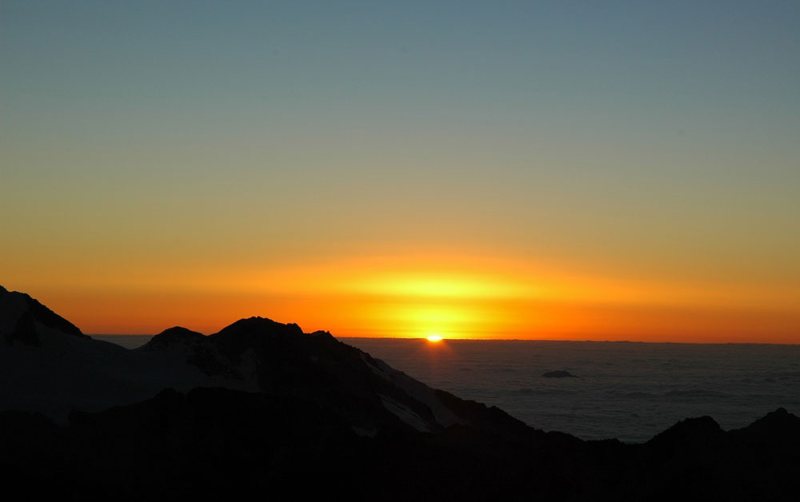 Sunrise from Huayna Potosi