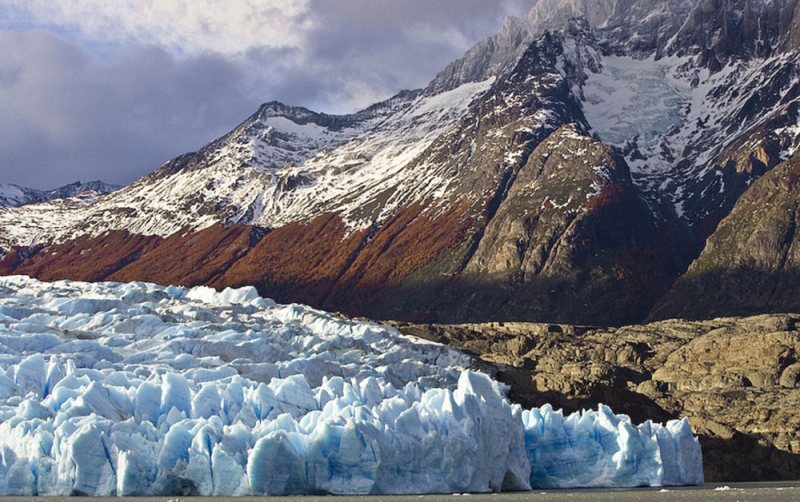 cascada grey glacier patagonia chile