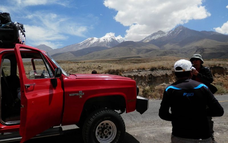 chachani from road peru