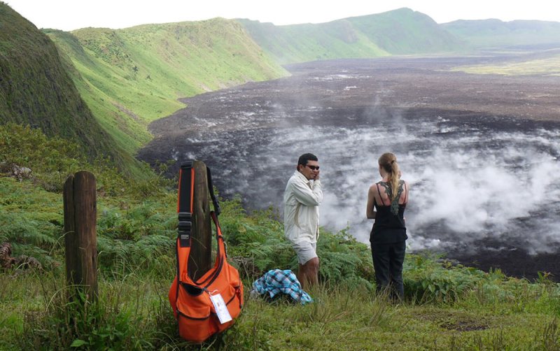 isabela siera negra volcano trek galapagos