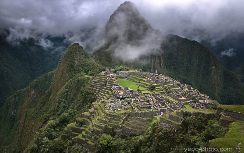 machu picchu sunlit peru