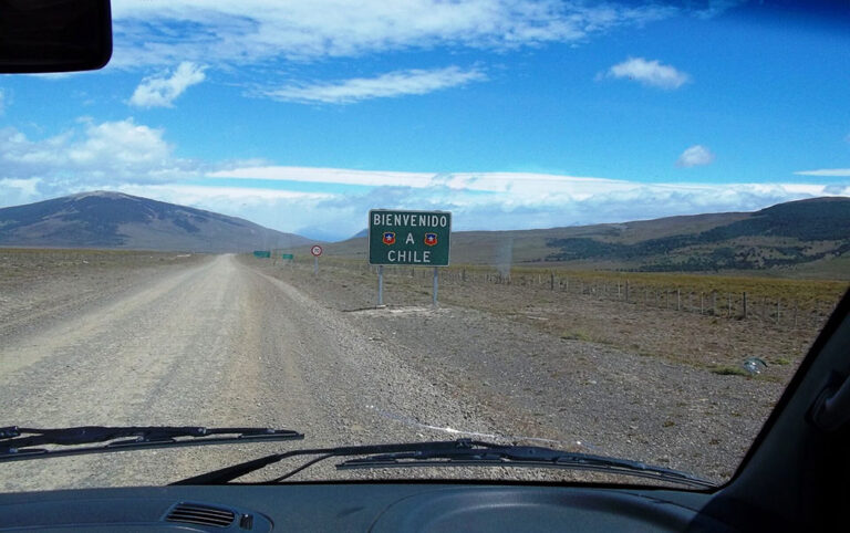 Driving into Chile