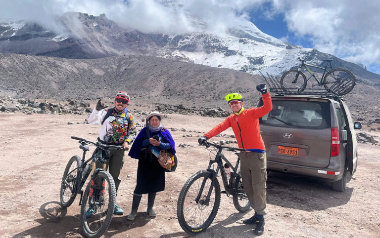 Starting Chimborazo downhill MTB Ecuador