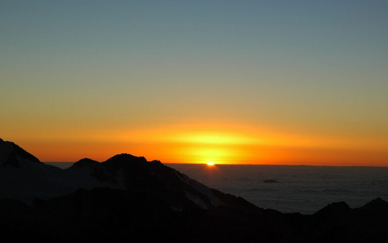Sunrise from Huayna Potosi