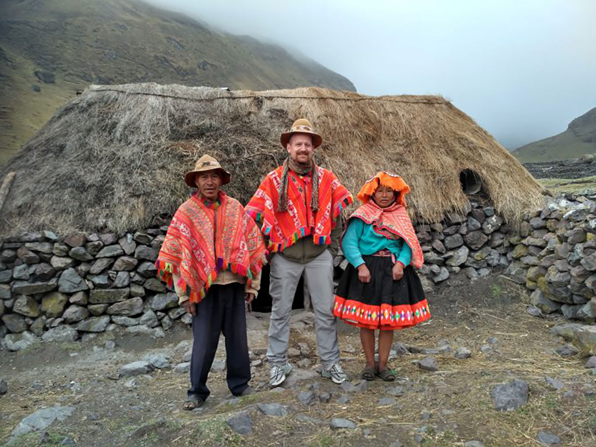 Tom family and traditional home Cancha Cancha Lares Peru